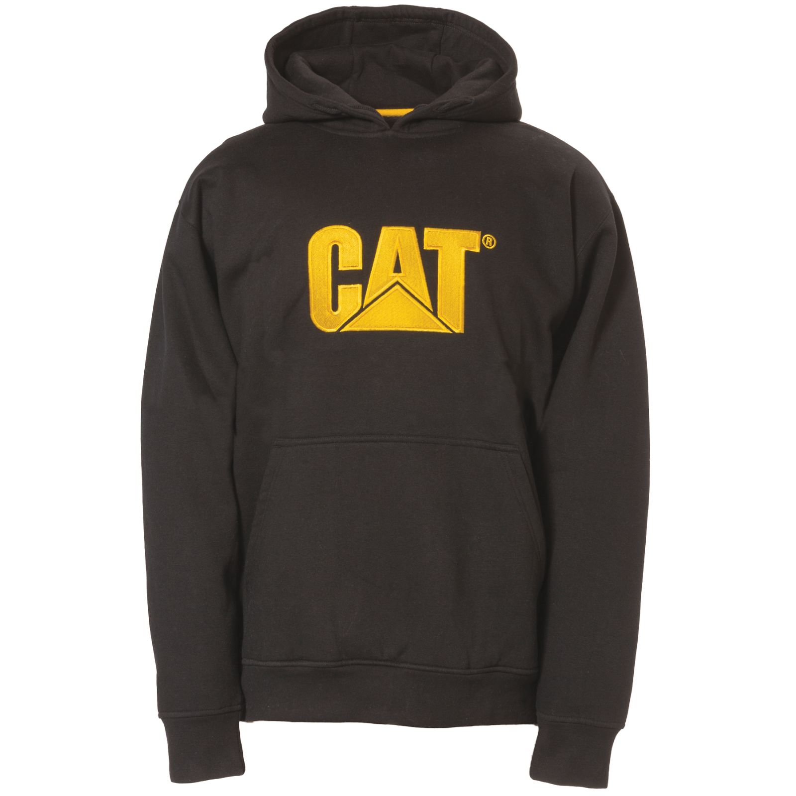 Caterpillar Trademark Hooded Philippines - Mens Sweatshirts - Black 24781QVTW